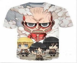 Attack On Titan 3D Funny Tshirts New Fashion MenWomen 3D Print Character Tshirts T shirt Feminine Sexy Tshirt Tee Tops Clothes y8535903