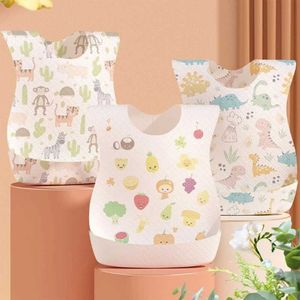 Bibs Burp Cloths 10/20 штук/набор одноразовых детских нагрудников Cartoon Baby Bibs Boys and Girls. Нетканые детские нагрудники D240522