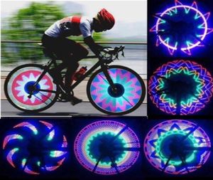 Ganzes farbenfrohe Fahrradleuchten Fahrrad Radspoke Speichen Lichter wasserdicht 32LED Fahrradfahrrad Speichenrandleuchten für mtB Rad Ti2995283