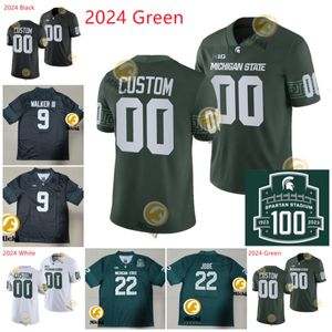 Grant Calcagno MSU football Jersey Dillon Tatum Jaden Mangham Xavier Henderson Itayvion Brown Ronald Williams Stitched MSU Jerseys