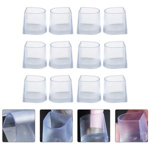 12Pcs Antislip Pads Protectors PVC High Heel Covers Non-Slip High Heel Sleeves High Heel Protectors For Women Shoes