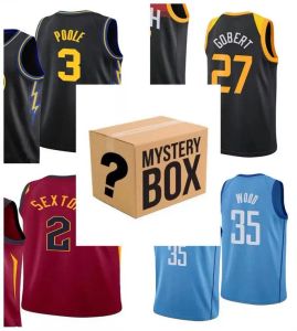 Mystery Box Любые баскетбольные майки загадочные ящики подарки для рубашек, отправленных в униформе случайных мужских