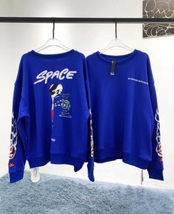 Outlet Autumn New Fashion Brand Crow Heart Electric Blue Graffiti Kirin Arm Print Suplover Sweater LOW CUNE5442501