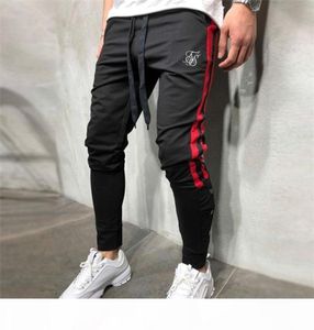 Siksilk Jogging Mężczyźni Sport Spodnie dresowe Spodnie siłowni Mężczyźni Joggers Bawełniane ścieżki Slim Fit Pants Kulturystyka