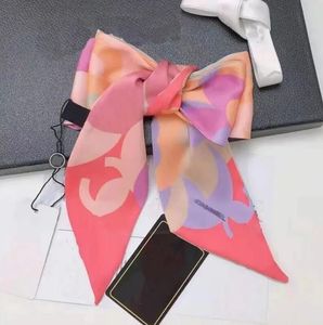 Designer Schal Fashion Stirnband Luxusmarken Buchstaben Pink Women Seidenbeutel Scaves Top -Größen Skinny Schalbänder 110*6cm