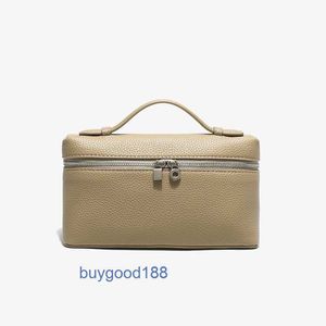 Lare Bag Lunch Box Bag Women genuine leather lunch box bag new gigi same style bag lychee grain cowhide handbag simple shoulder bag for women EWY