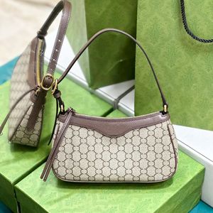 Klasyczne damskie Pochette płótno krzyżowe torba pod pachami wąż luksusowa torebka mody 10a designerskie torby