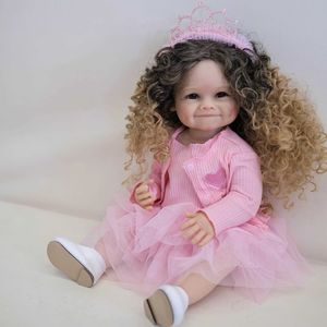 Dolls NPK 55cm Raya Reborn Preschool Girls Full Body Body Silicone Vinile bella ragazza Princess Lifetime Baby Bambola del barbecue Gift Christmas S