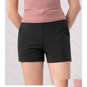 Kvinnors shorts ty låg-risfodrad kort 2,5 lätt nät som kör inbyggd foder blixtlåsficka reflekterande detalj Athletic Drop Delive OTQVB