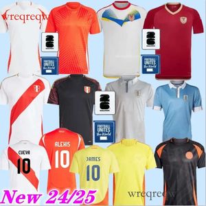 24 25 Uruguay Peru Chile Venezuela Colombia Soccer Jersey 2024 National Team Shirt G.DE Arrascaeta F.Vaerde R.Araujo L.Suarez Men Kids Football Uniform