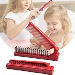 2pc Portable Travel Folding Comb Hairdressing Wet and Wavy Bundles Hair Brush Straightener Combs Styling Hair Comb Accessories
