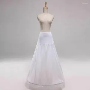 Kobietowa odzież sutowa Kobiety biały bouffant pół poślizgu halka na ślub na ślub
