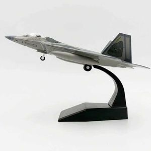 Aircraft Modle AMER 1/100 Scale Military Model Toys For Lockheed F-22 F22 Raptor Fighter USAF US Air Force Diecast Metal Plane Model Toy Y240522