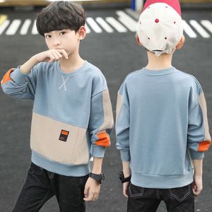 Pojkar Hoodies Sweatshirts Bomulls toppar utkläder 2024 Cool Spring Autumn Windproof Kids School Children's Clothing L2405