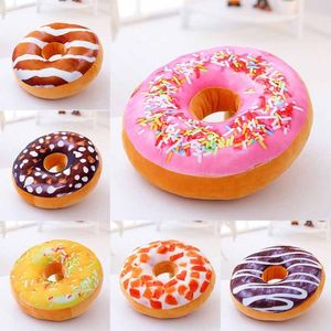 Yastık Yuvarlak Çikolatalar Donut 40x40cm Sandalye kanepe araba koltuğu yastık kılıfı dekoratif dekor çocuklar mat Noel hediye 233g