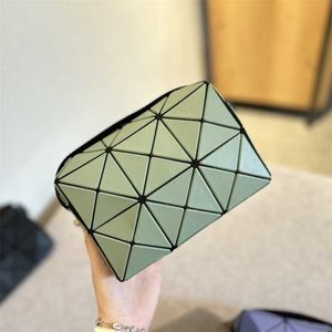 Three Japanese Lifestyle Original Geometry Leather 24 New Mansion Small Square Bag Tofu Crossbody Lingge Shoulder fashion bags Purse handbag handbags