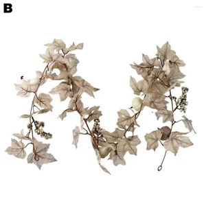 Декоративные цветы осенние листья гирлянда универсальный кленовый декор реалистичный симулированный виноград
