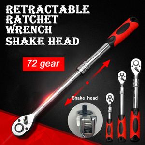 1/4 1/2 3/8 Infällbar momentmoment Anti Skidhandtag Shake Head Ratchet Wrench Hand Tool Socket Wrenche