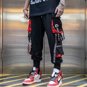 Męskie spodnie nowe męskie spodnie Mens Hip Hop Multi Pocket Spodni