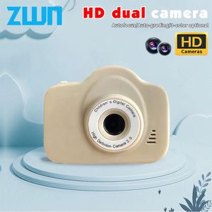 Детская мини -цифровая камера Toys 1080p HD Dual Video 2 -дюймовое цветное дисплей SLR детская подарка на день рождения подарки 240516