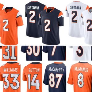 John Elway Terrell Davis Peyton Manning Bo Nix Javonte Williams Courtland Sutton Marvin Mims Jr. Jaleel McLaughlin Patrick Surtain II Football Trikot JJ 5.22