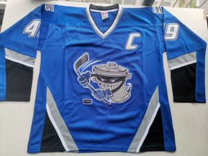 Hockey jerseys Physical photos Danbury Thrashers Brent Gretzky Men Youth Women High School Size S-6XL or any name and number jersey