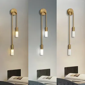 Wall Lamp Modern Led Lamps Long Strip Sconce For Home El Stairs Bedroom Bedside Luxury Living Room Decoration