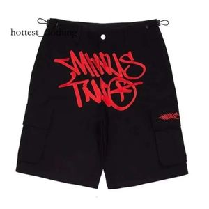 Cortei Short Men's Shorts Mens Cargo Shorts Summer Croped Pants Korta kläder Snabbtorkning Multi Pocket Demon Printed Sweatpants 7957