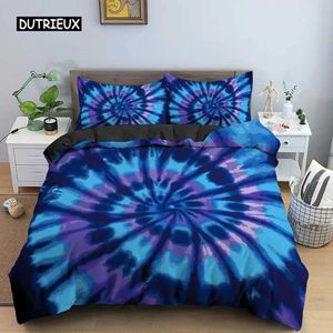 Bedding sets 3D down duvet cover psychedelic bedding deluxe with zipper 2/3 extra large comfort covers polyester H240521 7IEP