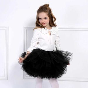 Skirts Fashion Girls Tutu Super Fluffy 6 Layers Petticoat Princess Ballet Dance Tutu Skirt Kids Cake Skirt Chritsmas Children Clothes Y240522CGID