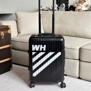 mala de bagagem de designer de luxo mala rolante de lados para homens mala de mala de carrinho de carrinho de roda universal carrinho de viagem