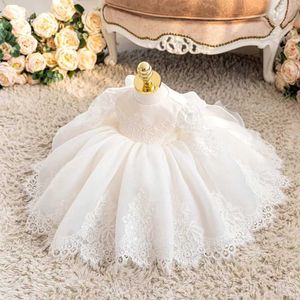 Christening dresses Preschool Girls Baptist Dress Lace Christmas Dress Princess Dress Year 1 Birthday Ball Dress Childrens Party Dress Q240521