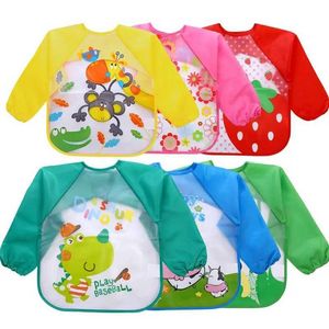 Bibs Burp panos de bebê baby baby Novos produtos de bebê fofos bebês de mangas longas de mangas compridas fumaça alimentação de babador de 0 a 6 anos de idade D240522