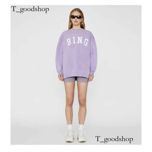 Bings Sweatshirt Mulheres Designer Lavagem de lavanda roxa Lowepe Sweatshirt Fashion Pullover Hoodie 2C1