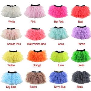 Saias novas cores de chegada meninas tutu saias crianças saia de dança de moda de bebê pettiskirt para menina y240522