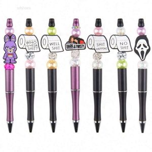 Soft Material Custom Silicone Focal Beads Beaded Pen Chs Babys Teeth Beads And Charms for Pen Tops