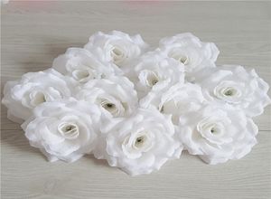 100pcs Blumenköpfe künstliche Seide Camellia Rose gefälschte Pfingstrosenblumenkopf 10 cm für Hochzeitsfeier Home Dekorative Reis W5360984