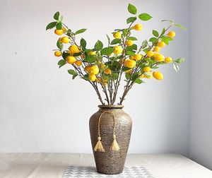 Konstgjord växt Lemonsträd med fruktgrenar förvarar vardagsrum dekoration växt dekoration trädgård dekoration ingen vas T2005097798043