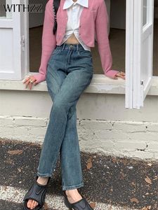 Jeans femininos com as calças de outono da primavera feminina Mulheres de calça de jea