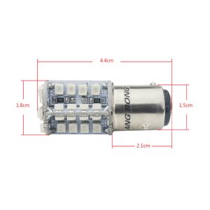 2pcs BAW15d 567 PR21/5W LED 40 SMD Bulb Tail Stop Brake Rear Fog Red Light Lamp