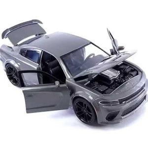 Diecast Model Cars 1 24 Challenger Charge SRT Hellcat Alloy Sports Car Model Diecast Metal Toy Race Vehicle Car Model Simulation Childrens Toy Gift