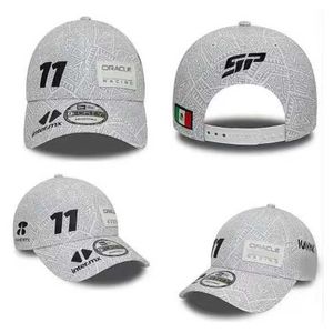 Ball Caps 2024 Racing F1 Edição Especial México Checo Perez Visor Branco Off ROAD Mountain Bike Hat MX Off Road Baseball C J240522