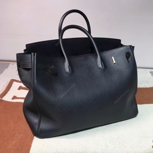 10a 40cm bolsas de sacola de bolsa de sacola de bolsas de luxo Togo Togo de couro genuíno Bolsa preta de alta qualidade Designer Bolsa de compras feminina Bolsa de viagem Whith Whith