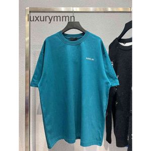 Pary mody Summer T Shirt Balenciigas High Version B Home Front and Back Haftowane krótkie rękawy Tkane farbowane czyste bawełniane bardzo miękkie s8sc 4bhl