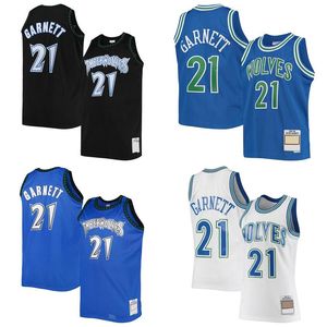 Anthony Edwards Basketball jerseys Kevin Garnett 27 Gobert 32 Towns Naz Reid Minn Timberwolve jersey retro Men women Youth S-XXL black white blue