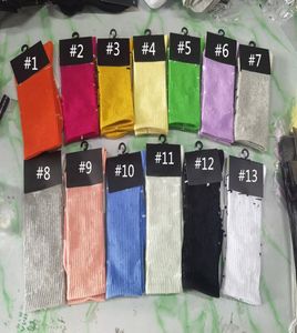 Stocking Women Men Stockings KneeHigh Sock midcalf length Socks Sports Football Cheerleaders Cotton 13 Multi Colors Full Letter 5879225