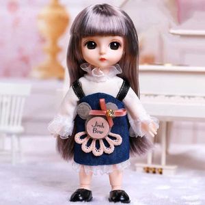Puppen 16 cm BJD Puppe mit Kleidung und Schuhen süßes Gesicht und großäugige Prinzessin Action Bild diy beweglich
