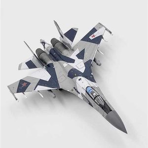 Aircraft Modle 1/100 Scale Russia Airforce SU 35 SU35 SU-35 Fighter Camo Color Air Force One Diecast Aircraft Plane Model Alloy AirlineToy Y240522