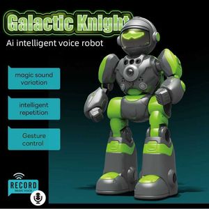 RC Robot Yellow 2.4G RC Robot Remote Control Programmazione inglese Robot REMOTO TOUP TOCHT Dance Dance Children Toys T240521