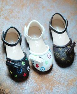 2022 Retro Fashion 2 Parts Summer Lofers Princess Bow Party Shoes for Infants Toddler Little Big Girls Pu Leather Sandals Casual 1642388